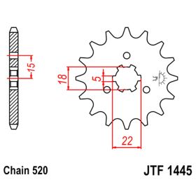KETTEN DID 520MX VORNE 11 RITZEL 50 GBS