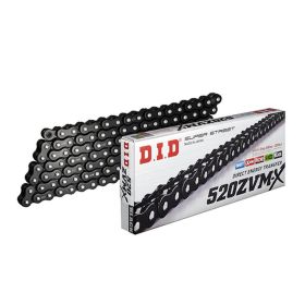 CATENA TRASMISSIONE DID 520 ZVMX BLACK 120 MAGLIE CON GIUNTO A RIVETTO ZJ