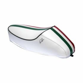 DIEFFE Tricolore Italie Siège Simple avec Bord Verrouillé et Couture Noire