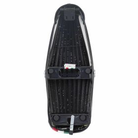 Selle DIEFFE Tricolore Italie gris foncé sans verrou avec sangle