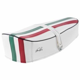 Selle DIEFFE Tricolore Italie avec passepoil noir sans serrure avec sangle