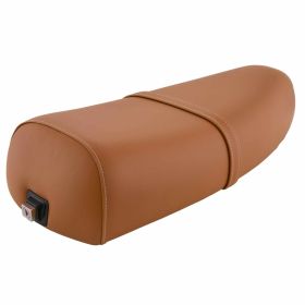 Selle DIEFFE marron orange RAL 8023 avec sangle de verrouillage et couture blanche
