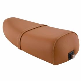 Selle DIEFFE marron orange RAL 8023 avec sangle de verrouillage et couture blanche