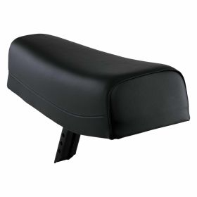 DIEFFE ergonomischer Sattel aus schwarzem Leder mit kontrastierenden Nähten für Komfort