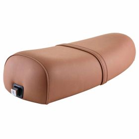 Sella DIEFFE marrone arancione RAL 8023 con serratura cinghia e cuciture nere