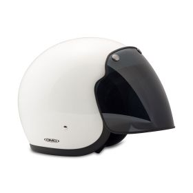 Großer Rauchvisier mit 3 Tasten für Vintage Retro Jet-Helm