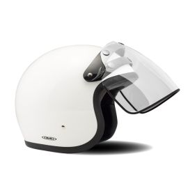 Transparente Klappvisier mit 3 Tasten für Vintage Retro Jet-Helm