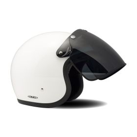 Dunkelrauch Klappvisier 3 Knöpfe für Vintage/Retro Jet-Helm