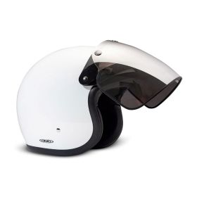 Visiera Specchiata Flip Up 3 Bottoni per Casco Jet Vintage / Retro