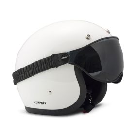 Dunkle Rauchvisier-Goggles für DMD Vintage/Retro-Helm