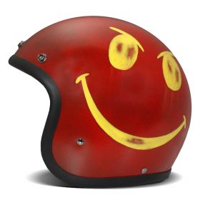 Jet Helm DMD Vintage Handmade Smile Rot