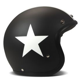 Jet Helm DMD Vintage Star Schwarz