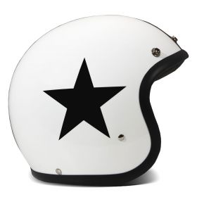Jet Helm DMD Vintage Star Weiß