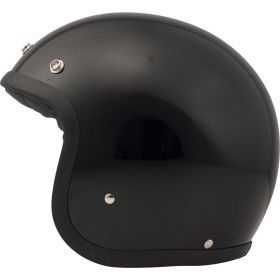 Jet Helmet Cafe Racer DMD Vintage Solid Glossy black