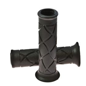 DOMINO 3393.82.40.04 black open grips D.22/26mm