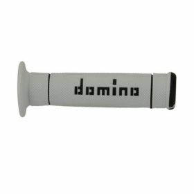 POIGNEE MOTO DOMINO A24041C4046A7-0 OFFROAD BLANC - NOIR FERME