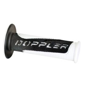 COPPIA DI MANOPOLE MOTO SCOOTER DOPPLER GRIP RADICAL NERO BIANCO