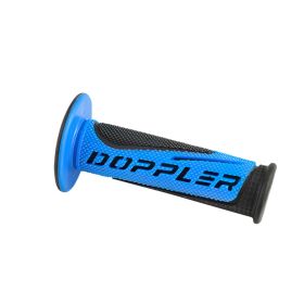 COPPIA DI MANOPOLE MOTO SCOOTER DOPPLER GRIP RADICAL BLU NERO