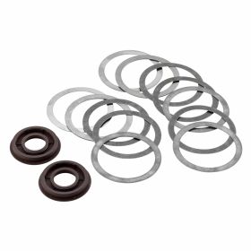 DRT Aluminium-Dichtungsset mit braunem Gummi und Adapterplatte