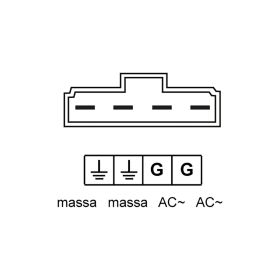 DUCATI ENERGIA Régulateur 12v 1 Connecteur pour Yamaha/Mbk