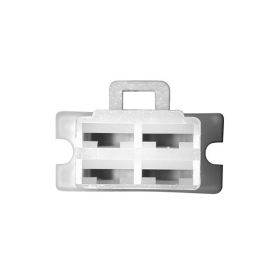 Rechteckiger männlicher Stecker mit Dze 4 mittlerem weiblichen Faston