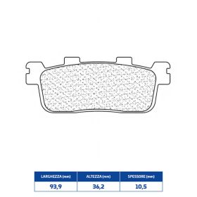 CL BRAKES 3089MSC Bremsbelagsatz gesintertes Material