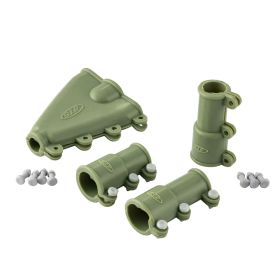 Kit en caoutchouc vert SIP RAL 6003 avec étiquette SIP pour Vespa 125 V1-15