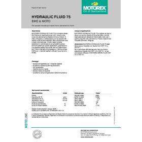 Olio freni idraulico MOTOREX 75 1 L