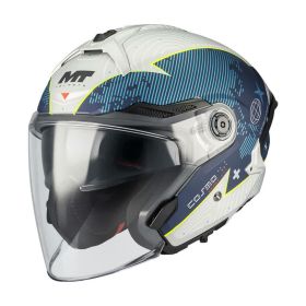 Jet helmet MT HELMETS COSMO SV LAYOUT C7 MATT