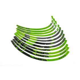 Kit adesivo cerchione 10 pollici STAGE6 verde/nero
