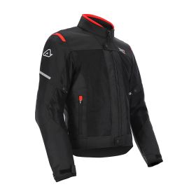 ACERBIS Dual Road Jacke Polyester straßenzugelassen rubin schwarz/rot