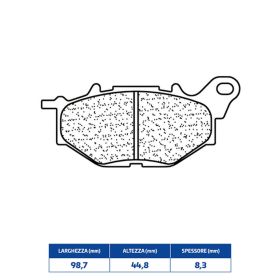 CL BRAKES 1240XBK5 paire de plaquettes de frein en composé fritté