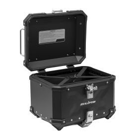Bauletto S-Line Nero in Alluminio 37 Litri con Piastra Universale