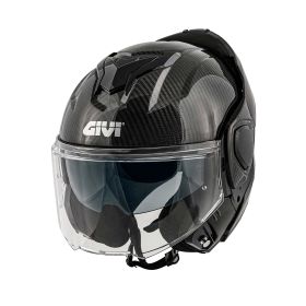 Casco modulare reversibile GIVI X36 Carbon nero lucido
