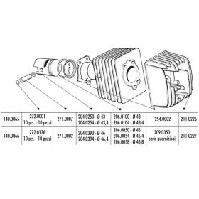 POLINI Thermal Group D.43 Hub 43 Gusszylinder