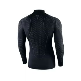 T-shirt termoattiva moto uomo REBELHORN THERM II nera/grigia
