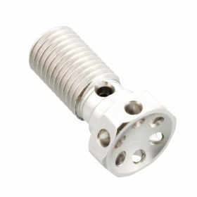 Bullone banjo JMT singolo M10x1.25 alluminio racing argento