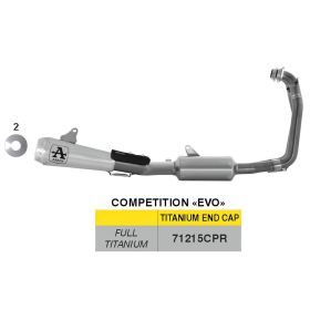Marmitta completa ARROW racing COMPETITION EVO per Aprilia RS 660