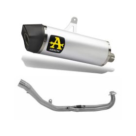 ARROW Race Tech Titan Slip-On Rennsportauspuff mit Carb Cap Collector für Yamaha TMAX 560