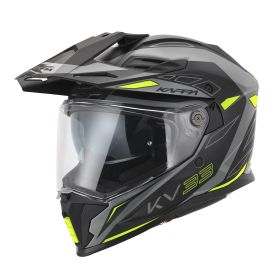 KAPPA KV33 Wizard Enduro Dual-Road Helm grau schwarz gelb