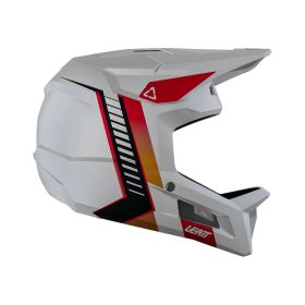 Casque de VTT LEATT Gravity 2.0 Coque en polymère blanche Certifié ASTM Turbine 360°