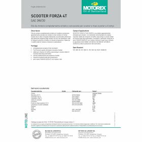 MOTOREX SCOOTER FORZA 4T 0W/30 Motoröl 1L Flasche