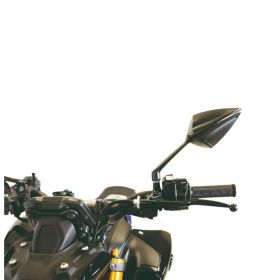 Specchietto manubrio FAR sinistro nero con kit montaggio per Ducati/Mv Agusta/Suzuki