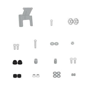 Kit attacchi parabrezza KAPPA per BMW CE 02