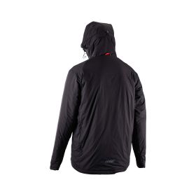 Giacca moto invernale LEATT Team nero trapuntata con cappuccio