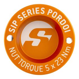 SIP SERIES PORDOI 13 Orange Rim Dust Cap for Vespa GTS/GTS Super