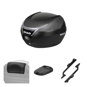 Kit top case SHAD SH34 aspect carbone pour YAMAHA Tricity 125