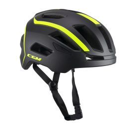 Casque de Vélo Homologué CGM 854G VIALE BICO Jaune Fluo Mat Graphite