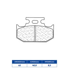 CL BRAKES 1235ATV1 Bremsbeläge Paar gesinterte Verbindung für SUZUKI