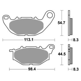 Jeu de plaquettes de frein frittées SBS 931RST